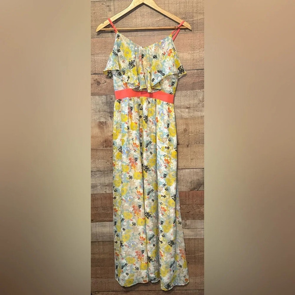 🌻UNDER SKIES Spaghetti Strap Floral Dress Women’s size Small Summer Feminine - Picture 1 of 12